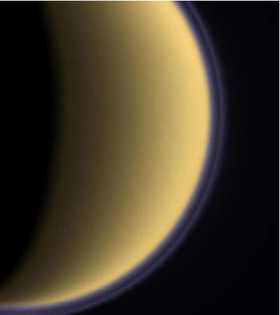 Titan et son atmosph&egrave;re